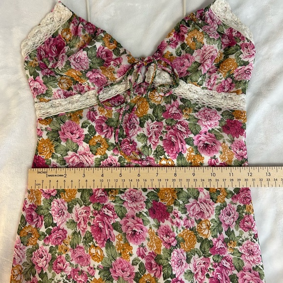 Princess Polly Emily Babydoll Floral Maxi Dress size 2 Fairy Y2K  Wedding Guest - Picture 14 of 16